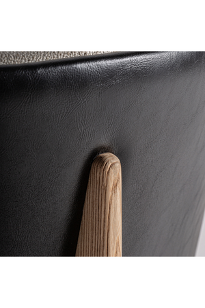 Leather Back Curve Dining Chair | Vical Home Nara | Oroa.com