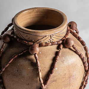 Brown Terracotta Ethnic-Style Vase | Vical Home Adib