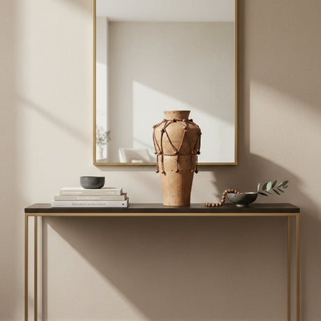   Modern European furniture - Beaded Brown Terracotta Vase - www.oroa.com | Oroa.com