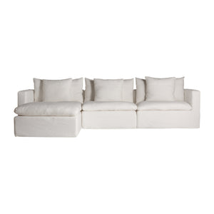   Modern furniture - White Linen Sofa - www.oroa.com | Oroa.com