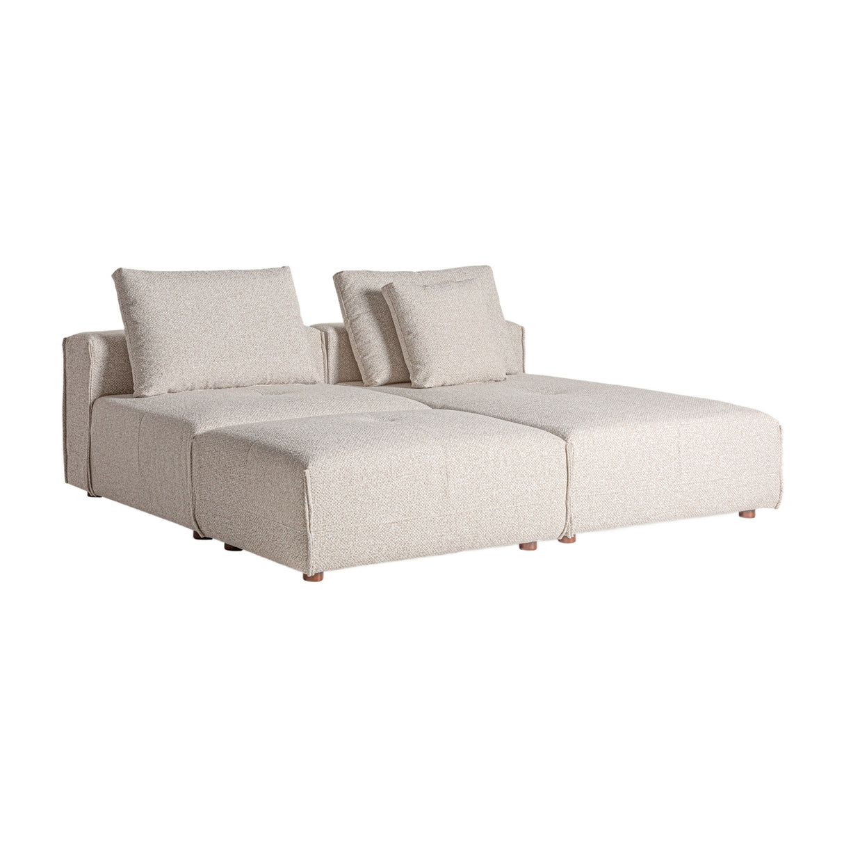  Modern furniture - Cream Upholstered Ottoman  - www.oroa.com | Oroa.com