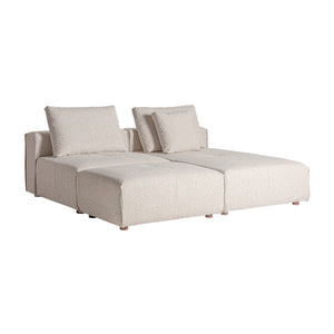   Modern furniture - Cream Upholstered Ottoman  - www.oroa.com | Oroa.com