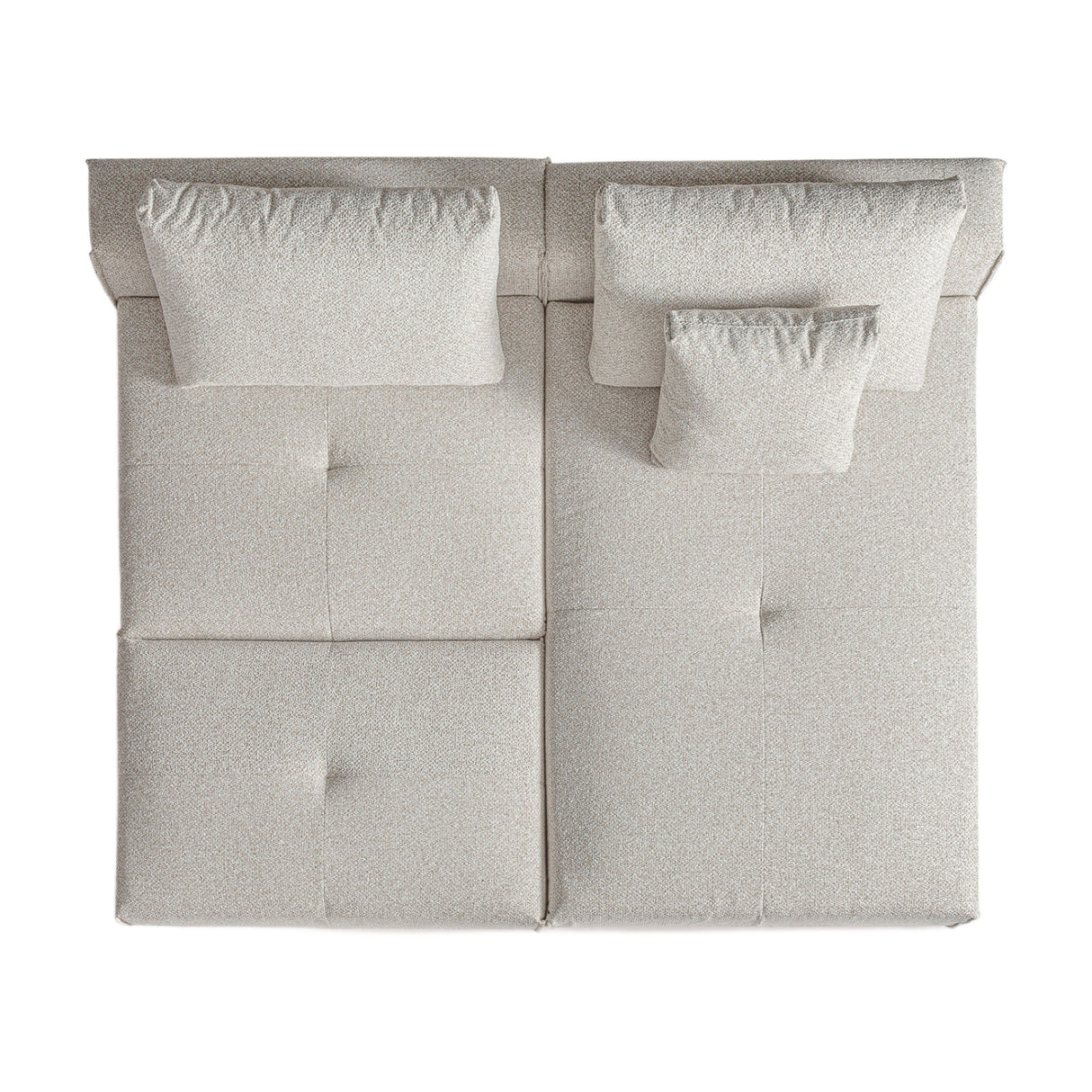   Modern furniture - Cream Upholstered Ottoman  - www.oroa.com | Oroa.com