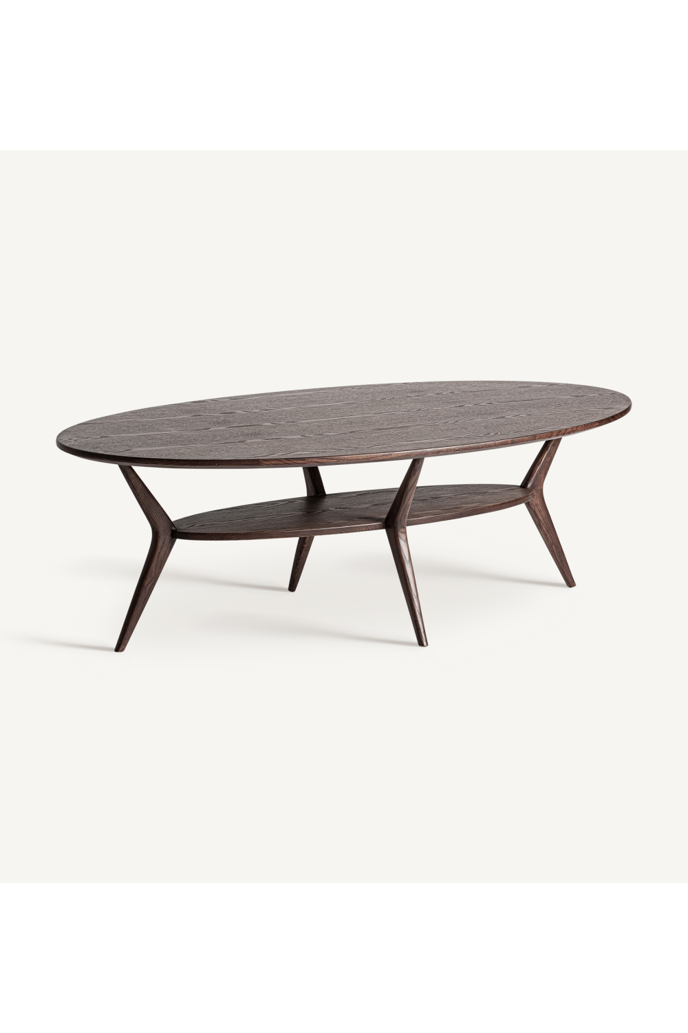 Brown Ash Oval Coffee Table | Vical Home Terborg | Oroa.com