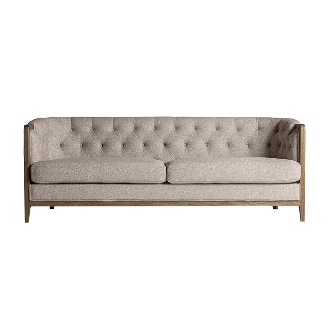 Modern European furniture - Beige Tufted Sofa - www.oroa.com