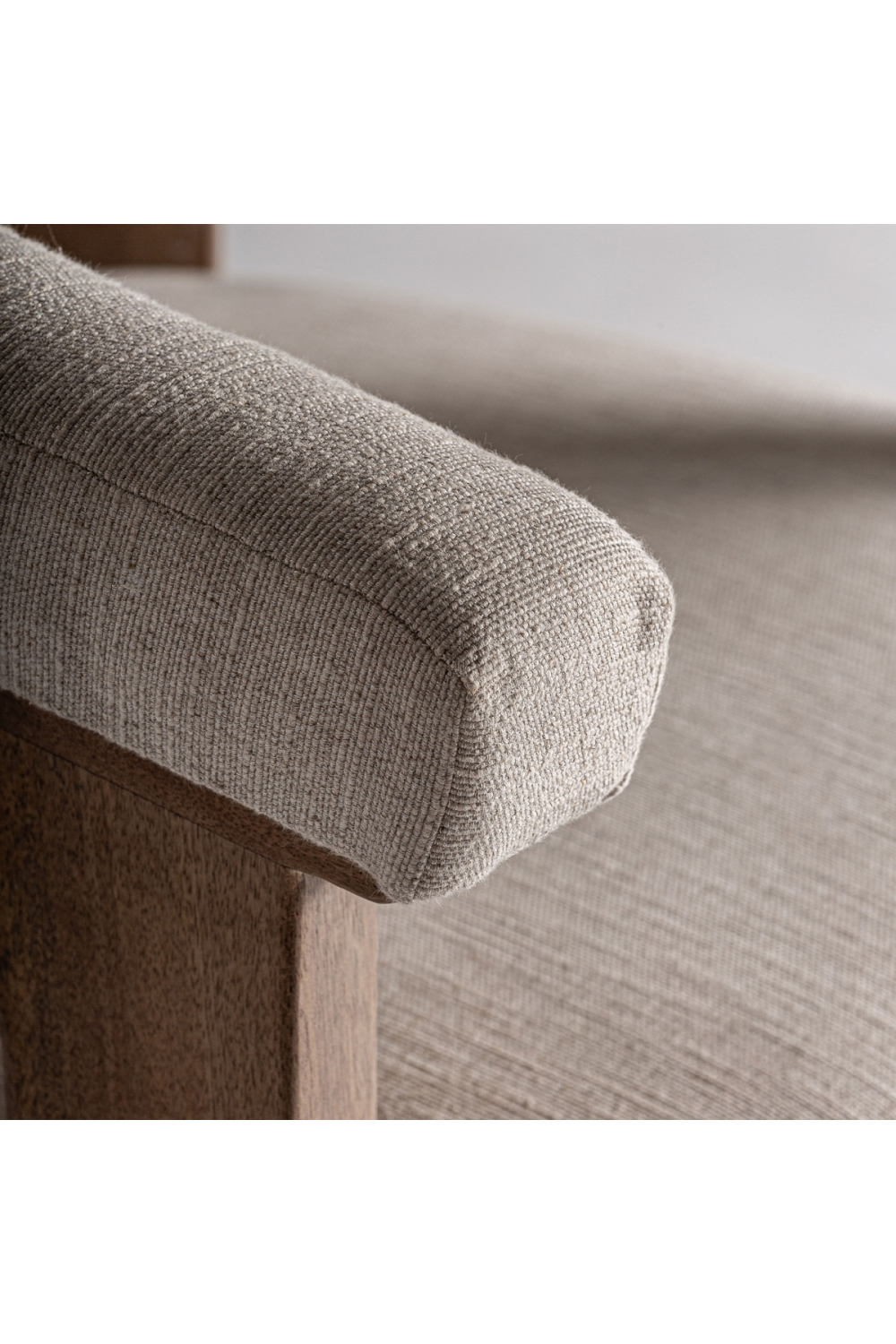 Mango Wood Curved Armchair | Vical Home Racoud | Oroa.com