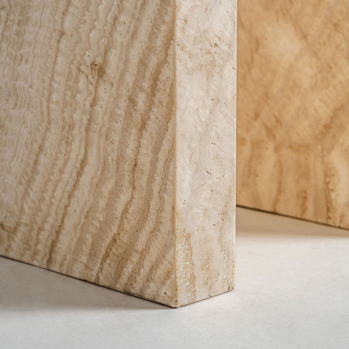   Modern European furniture - Travertine Arc Side Table - www.oroa.com | Oroa.com