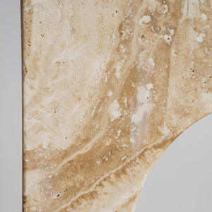   Modern European furniture - Travertine Arc Side Table - www.oroa.com | Oroa.com