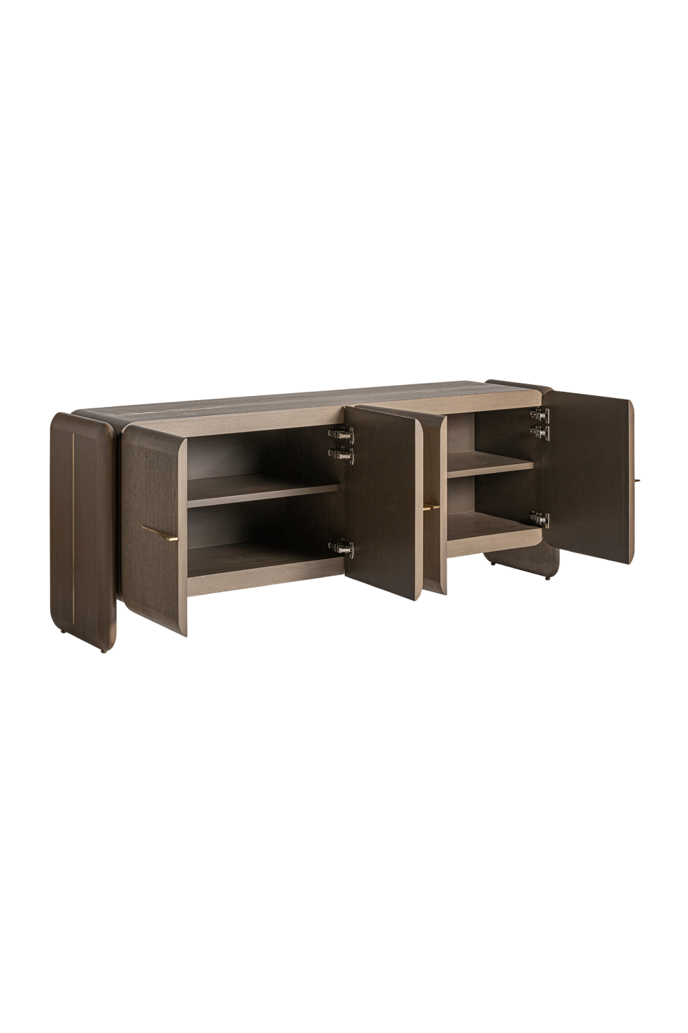 Brown Oak 4-Door Sideboard | Vical Home Ussel | Oroa.com