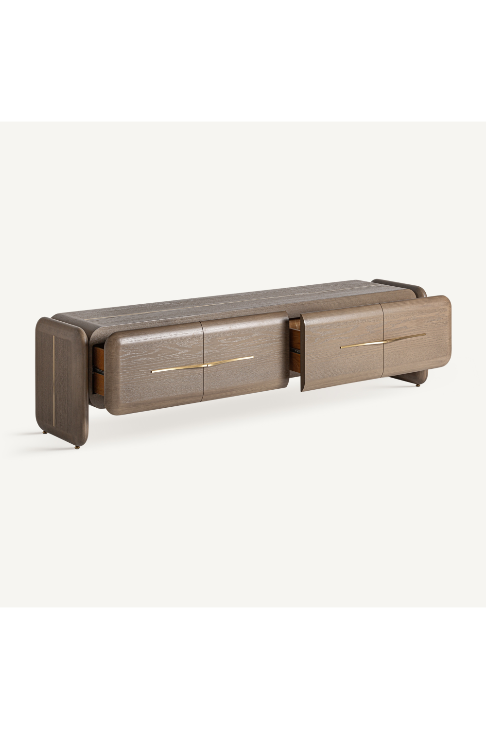 2-Drawer Oak Media Unit | Vical Home Ussel | Oroa.com