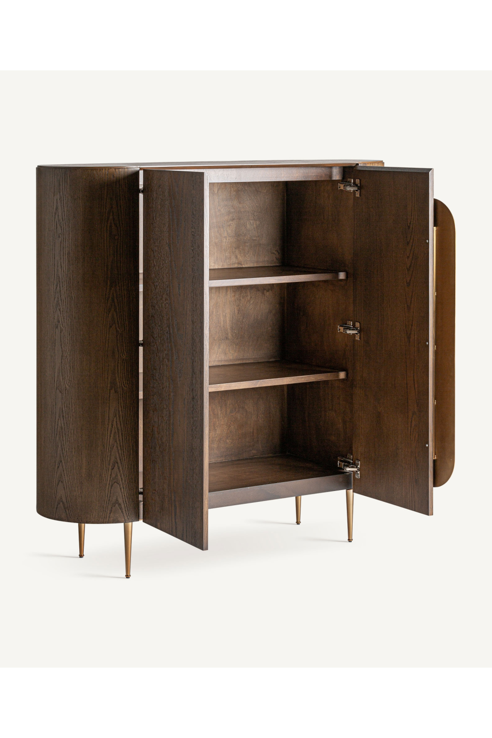 Brown Oak Art Deco Cabinet | Vical Home Treignac | Oroa.com