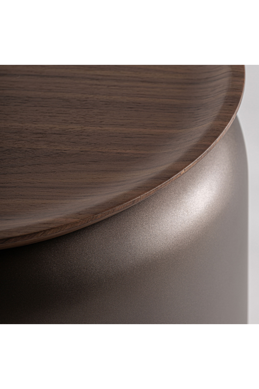 Brown Cylindrical Side Table | Vical Home Bugdorf | Oroa.com