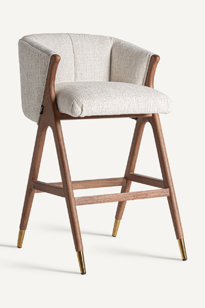 Beige Curved Bar Stool | Vical Home Douze | Oroa.com