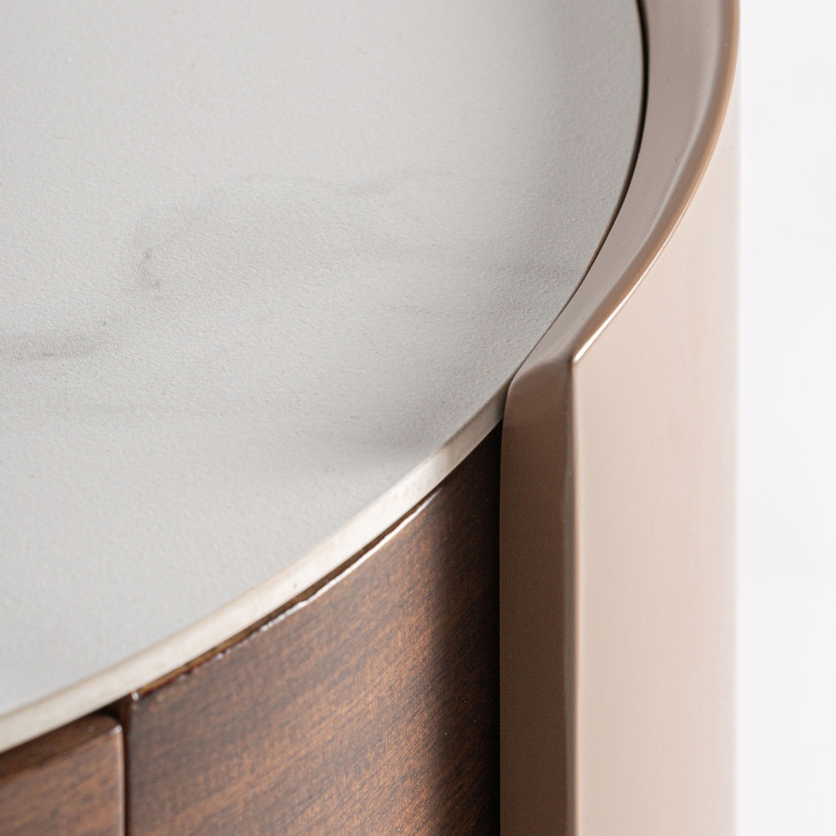   Round 1-Drawer Bedside Table | Oroa.com