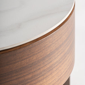   Round 1-Drawer Bedside Table | Oroa.com