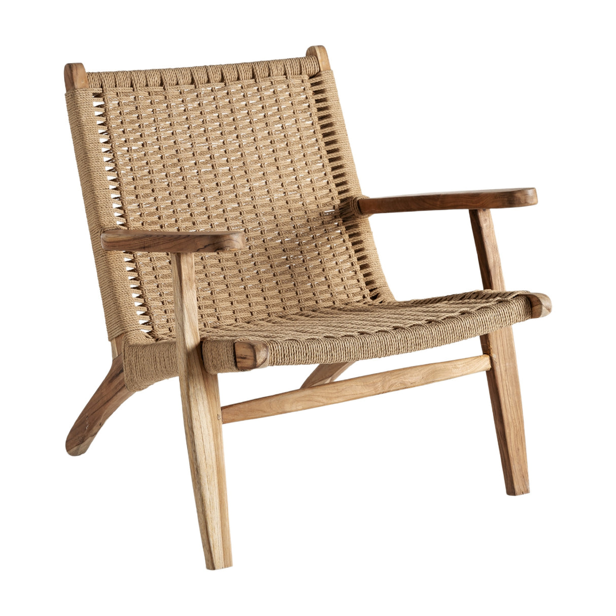 Teak Framed Fiber Lounge Chair | Vical Home Vaduz