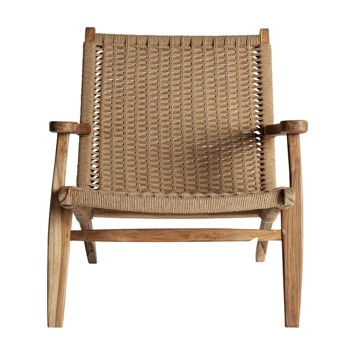Teak Framed Fiber Lounge Chair | Vical Home Vaduz