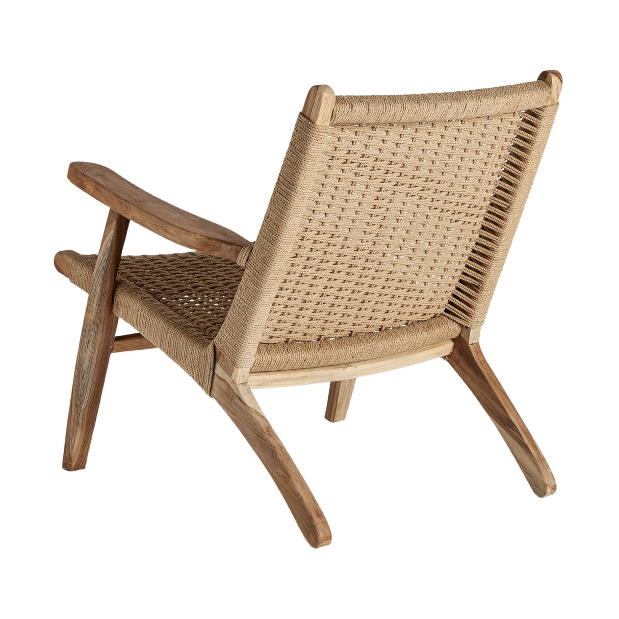 Teak Framed Fiber Lounge Chair | Vical Home Vaduz