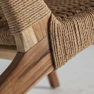 Teak Framed Fiber Lounge Chair | Vical Home Vaduz