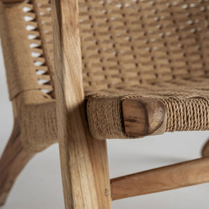 Teak Framed Fiber Lounge Chair | Vical Home Vaduz