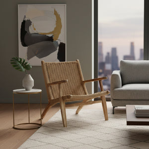 Teak Framed Fiber Lounge Chair | Vical Home Vaduz