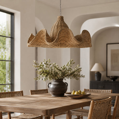   Modern European furniture - Wavy Rattan Pendant Light - www.oroa.com | Oroa.com
