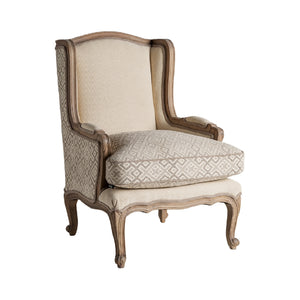   Beige Classic Accent Chair | Oroa.com