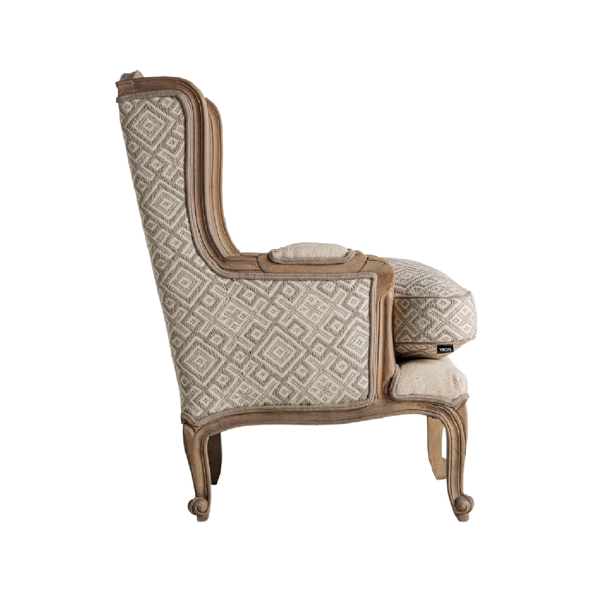   Beige Classic Accent Chair | Oroa.com