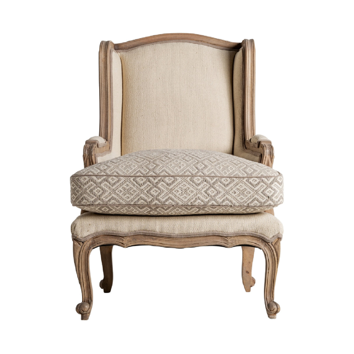   Beige Classic Accent Chair | Oroa.com