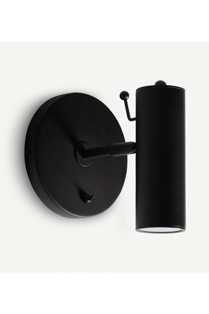 Black Cylindrical Wall Lamp | Vical Home Speldorf | Oroa.com