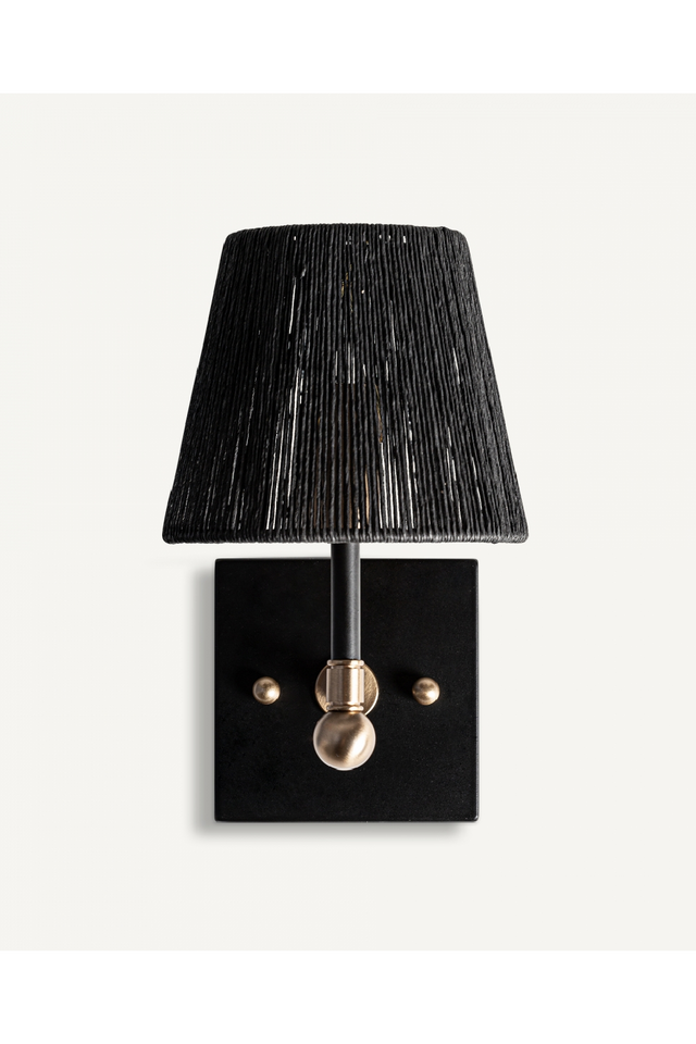 Black Rope Wall Lamp | Vical Home Gael | Oroa.com