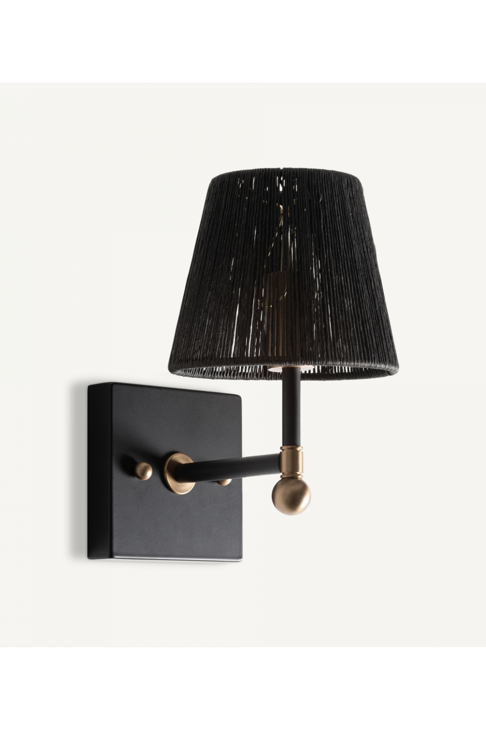 Black Rope Wall Lamp | Vical Home Gael | Oroatrade.com