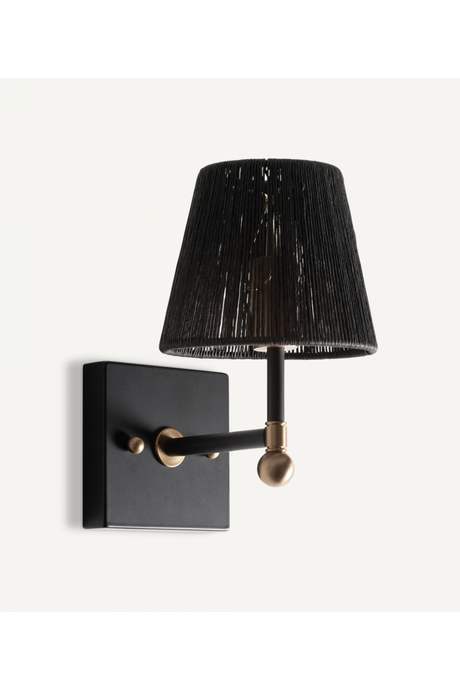 Black Rope Wall Lamp | Vical Home Gael | Oroa.com