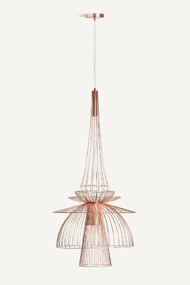 Copper Art Deco Chandelier | Vical Home | Oroa.com