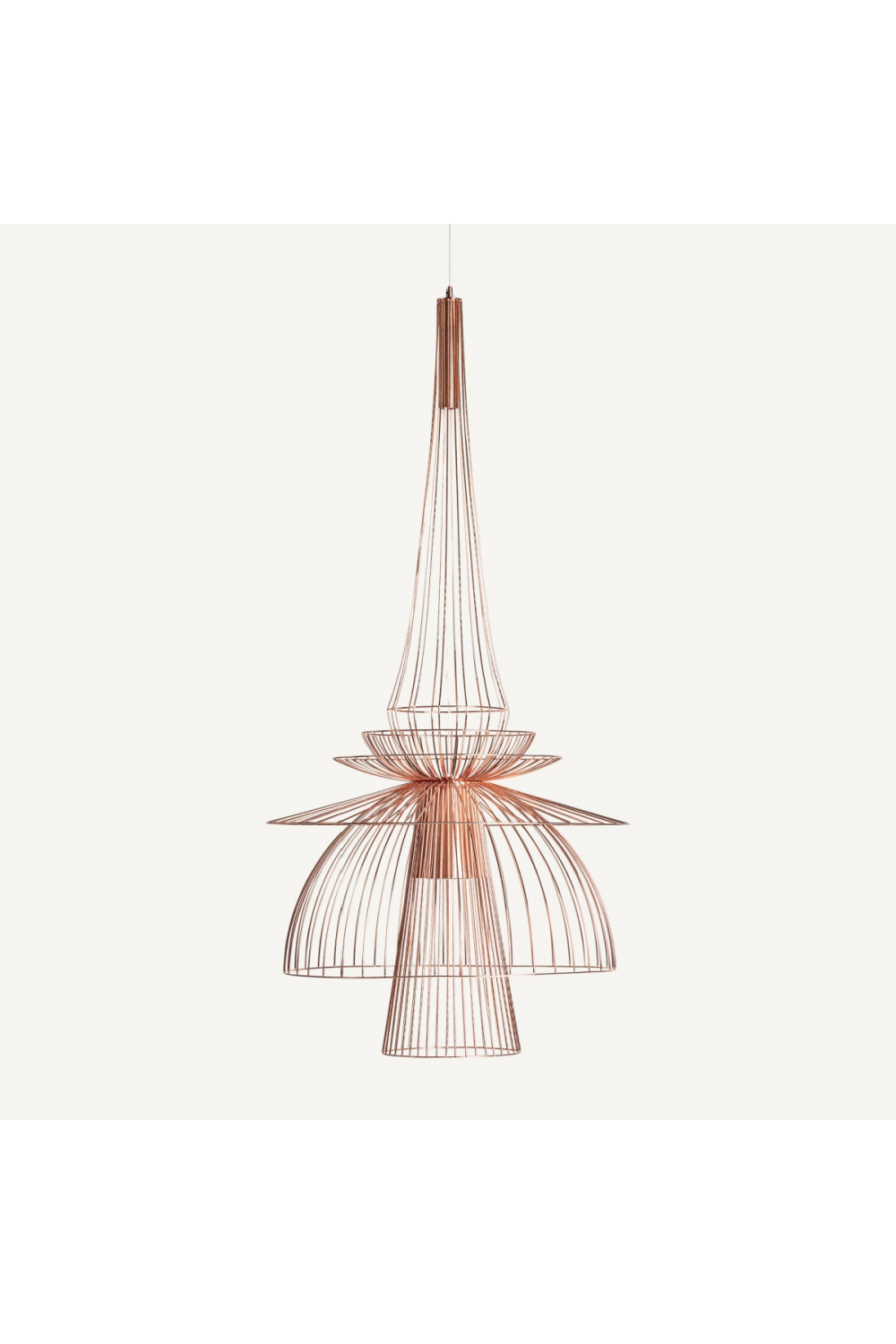 Copper Art Deco Chandelier | Vical Home | Oroa.com