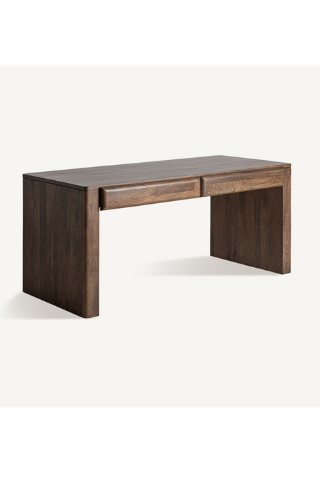 Mango Wood 2-Drawer Desk | Vical Home Gibles | Oroa.com