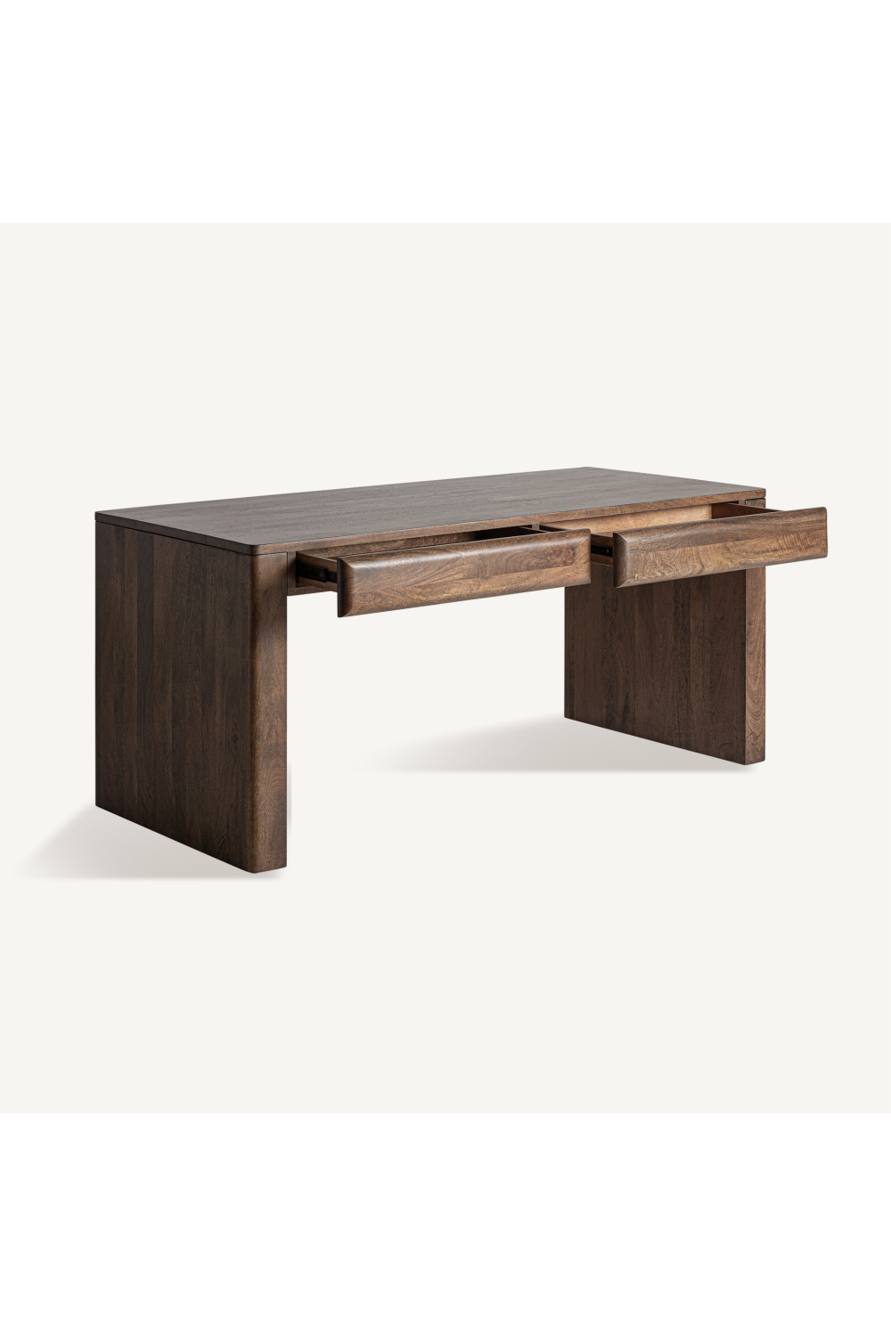 Mango Wood 2-Drawer Desk | Vical Home Gibles | Oroa.com