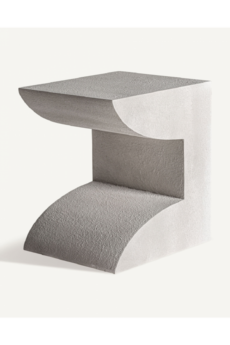 White Cement Side Table | Vical Home Trim | Oroa.com