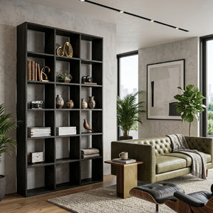   Black Wooden Bookshelf | Oroa.com