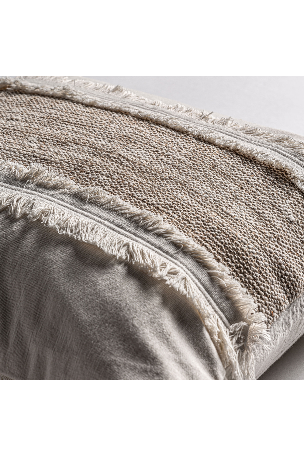 Fringed Cotton Cushion | Vical Home Clancy | Oroatrade.com