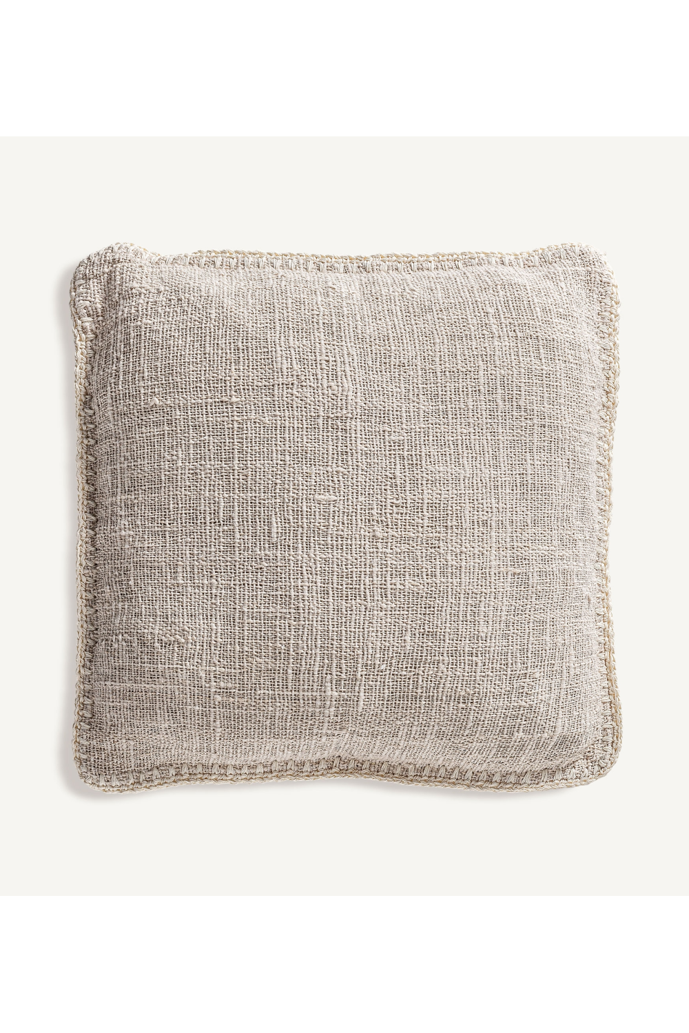 Off-White Cotton Cushion | Vical Home Clancy | Oroatrade.com