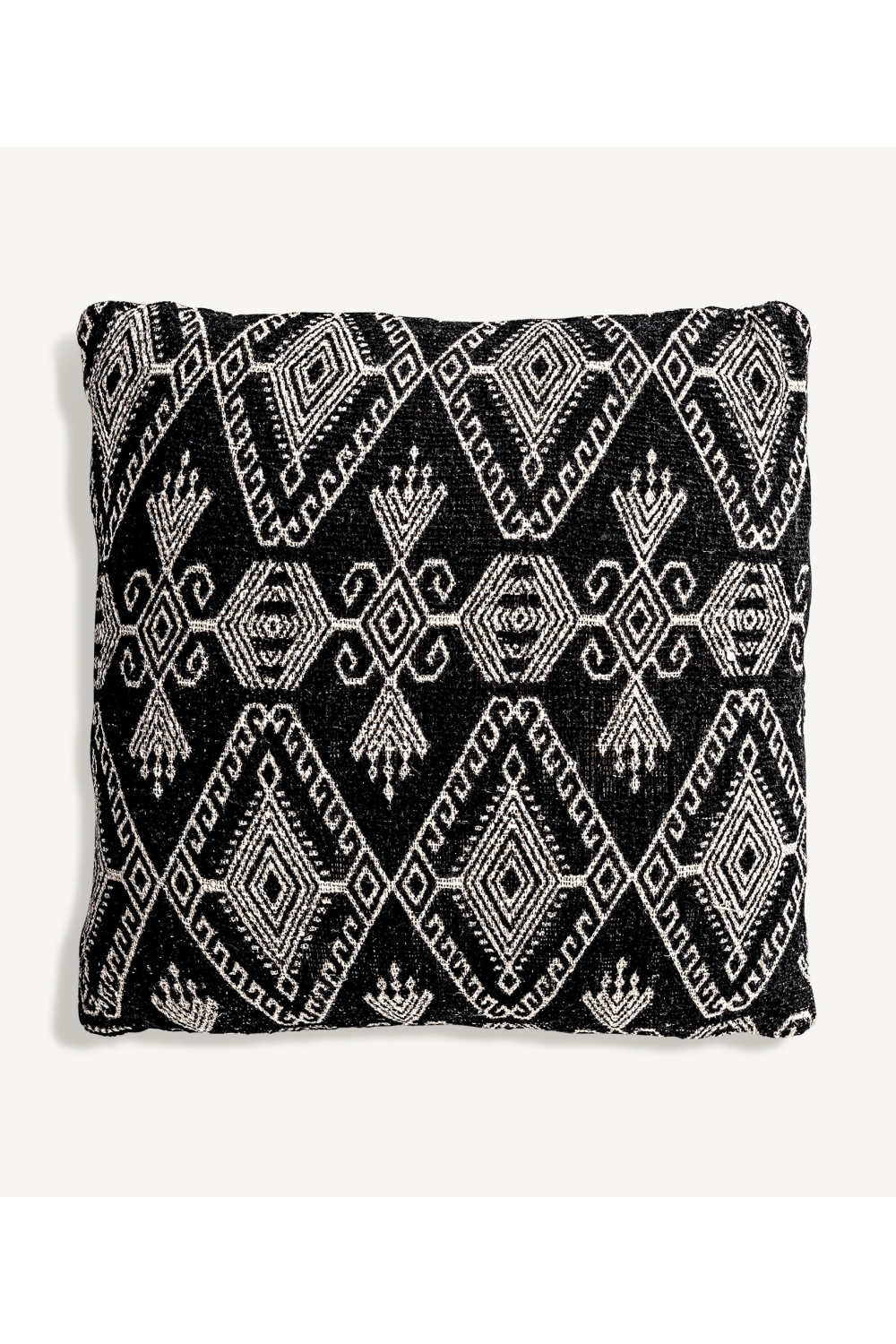 Black Cotton Printed Cushion | Vical Home Cleoa | Oroa.com