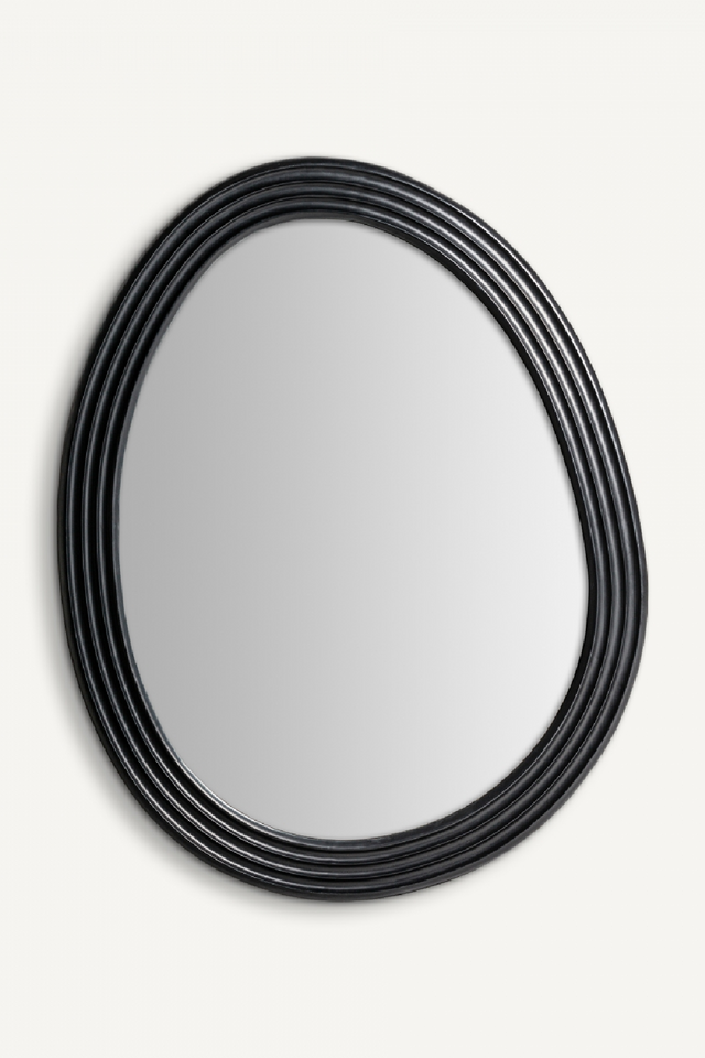 Black Organic-Shaped Mirror | Vical Home | Oroa.com
