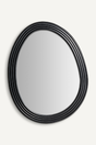 Black Organic-Shaped Mirror | Vical Home | Oroa.com