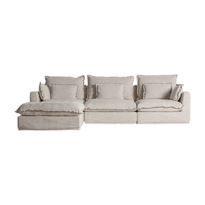   White Right Corner Modular Sofa | Oroa.com