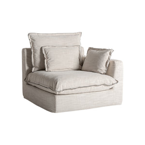   White Right Corner Modular Sofa | Oroa.com