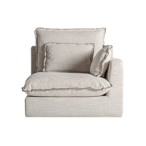   White Right Corner Modular Sofa | Oroa.com