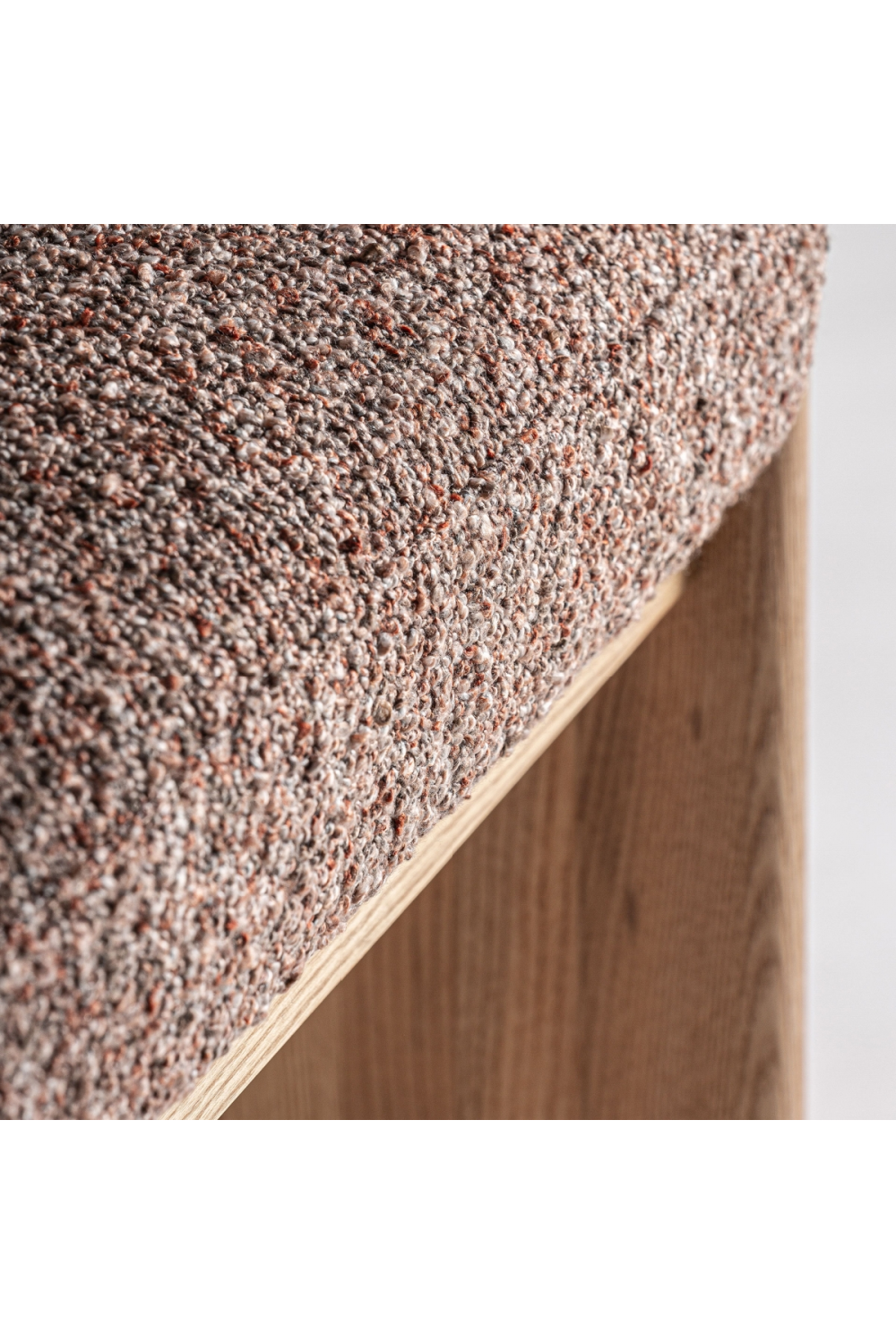 Oak Framed Curved Stool | Vical Home Sernier | Oroa.com