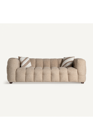 Brown Channel-Tufted Sofa | Vical Home Maurs | Oroa.com