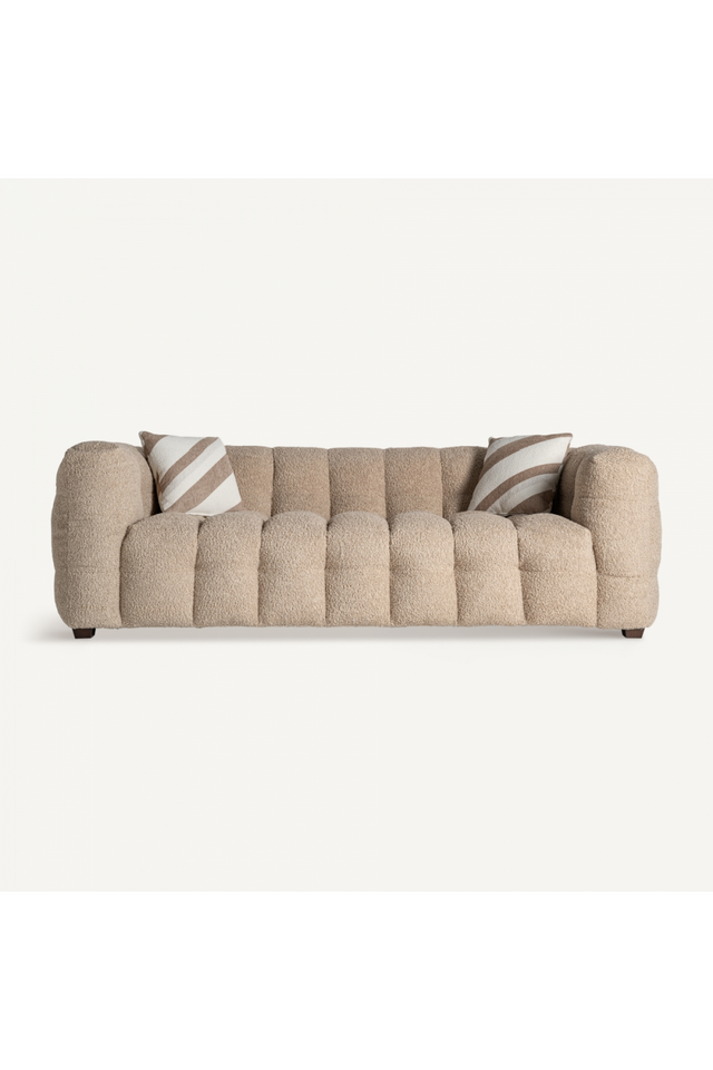 Brown Channel-Tufted Sofa | Vical Home Maurs | Oroa.com